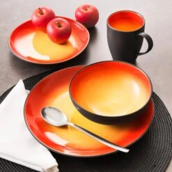 Kombiservice Hot Red 16tlg. -Erstellbar Geschäft FJPG S700 130