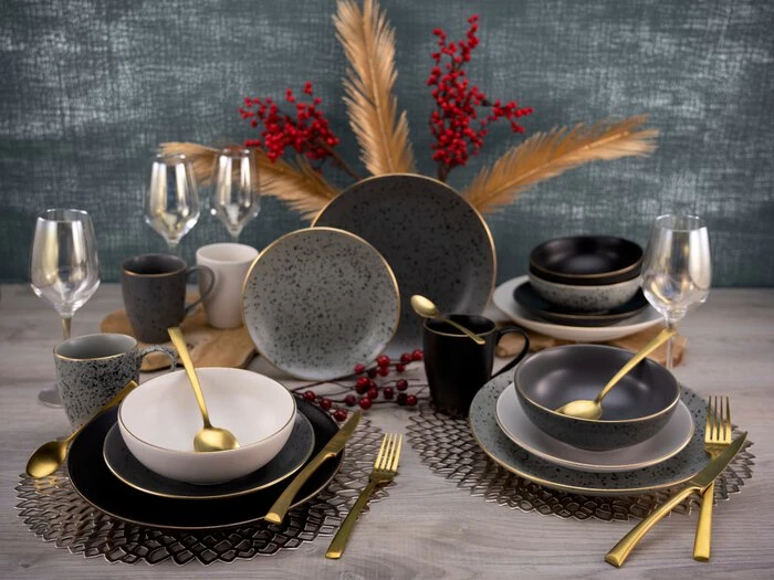 Kombiservice Industrial Gold 16tlg. Kombiservice Industrial Gold 16tlg. -Erstellbar Geschäft FJPG S700 171