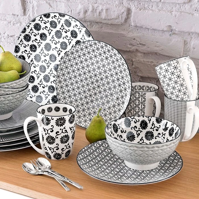 Kombiservice New Style Black 16tlg. Kombiservice New Style Black 16tlg. -Erstellbar Geschäft FJPG S700 191