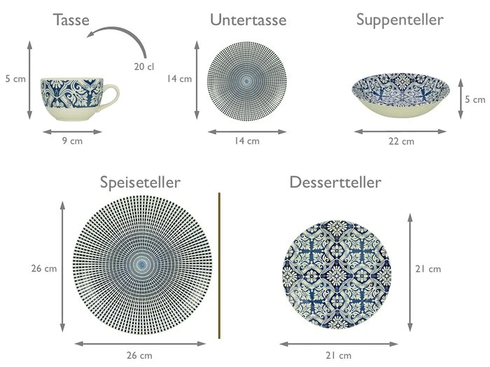 Kombiservice Marrakesch 30tlg. Kombiservice Marrakesch 30tlg. -Erstellbar Geschäft FJPG S700 261