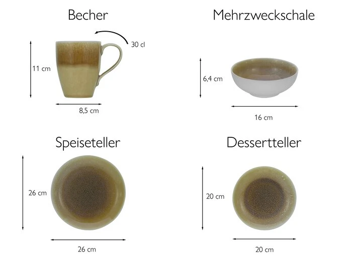 Kombiservice Caldera 8tlg. Kombiservice Caldera 8tlg. -Erstellbar Geschäft FJPG S700 9