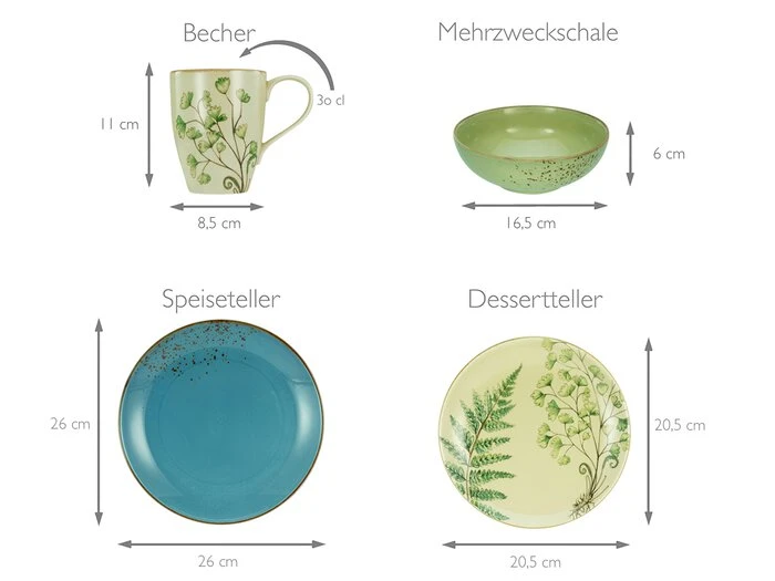 Kombiservice Nature Collection 16tlg. Kombiservice Nature Collection 16tlg. -Erstellbar Geschäft FJPG S700 92