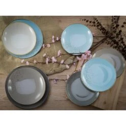 CreaTable Tafelservice »NATURE COLLECTION Scandic«, (12 Tlg., Teller Set Für 4 Personen), Service, 4 Farben Im Set -Erstellbar Geschäft a5ee8039dd60090cf7103188a611dc1b