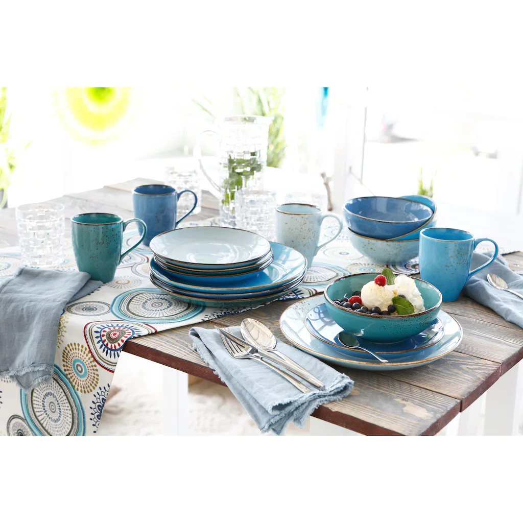 CreaTable Kombiservice »NATURE COLLECTION Aqua«, (Set, 16 tlg., Kaffeeservice und Tafelservice im Set, für 4 Personen), Service, Trendaktuelle Blau-Töne CreaTable Kombiservice »NATURE COLLECTION Aqua«, (Set, 16 Tlg., Kaffeeservice Und Tafelservice Im Set, Für 4 Personen), Service, Trendaktuelle Blau-Töne -Erstellbar Geschäft a84a955eb14a362eea004582a2987413