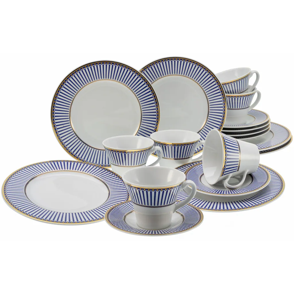 CreaTable Kaffeeservice »Noblesse«, (Set, 18 tlg., Kaffeegeschirr für 6 Personen), Service, hochwertige, festliche Anmutung, Echtgold-Anteil CreaTable Kaffeeservice »Noblesse«, (Set, 18 Tlg., Kaffeegeschirr Für 6 Personen), Service, Hochwertige, Festliche Anmutung, Echtgold-Anteil -Erstellbar Geschäft ad3088976bba7013248fd4ac6fc12d55