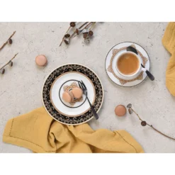 CreaTable Kaffeeservice »Majestosa«, (Set, 18 Tlg., Kaffeegeschirr Für 6 Personen), Service, Dekor Schwarz Abgesetzt, Mikrowellengeeignet -Erstellbar Geschäft b2c0ba8c692be9218ac22813cde2c6bc