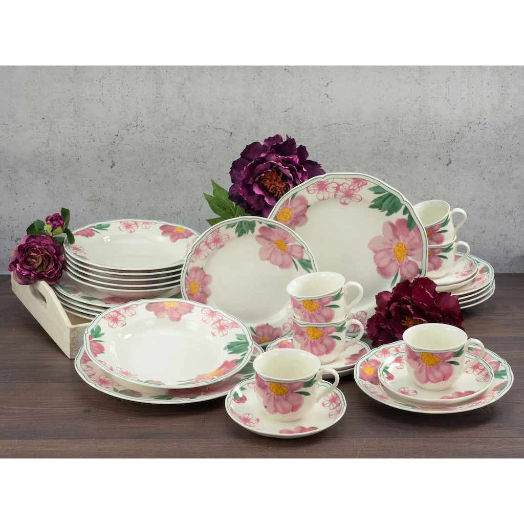 CreaTable Kaffeeservice »Rose«, (Set, 18 tlg., Kaffeegeschirr für 6 Personen), Service, Premium-Porzellan, Made in Europe CreaTable Kaffeeservice »Rose«, (Set, 18 Tlg., Kaffeegeschirr Für 6 Personen), Service, Premium-Porzellan, Made In Europe -Erstellbar Geschäft baf8c349e13dff18a553742781c8e231