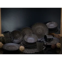 CreaTable Kombiservice »Crafted«, (Set, 16 Tlg., Kaffeeservice Und Tafelservice Im Set, Für 4 Personen), Service, Schwarz, Rautenrelief, Ethnostyle 4 CreaTable Kombiservice »Crafted«, (Set, 16 Tlg., Kaffeeservice Und Tafelservice Im Set, Für 4 Personen), Service, Schwarz, Rautenrelief, Ethnostyle -Erstellbar Geschäft c0351e72bfce870cf8a7625a4d6746f6