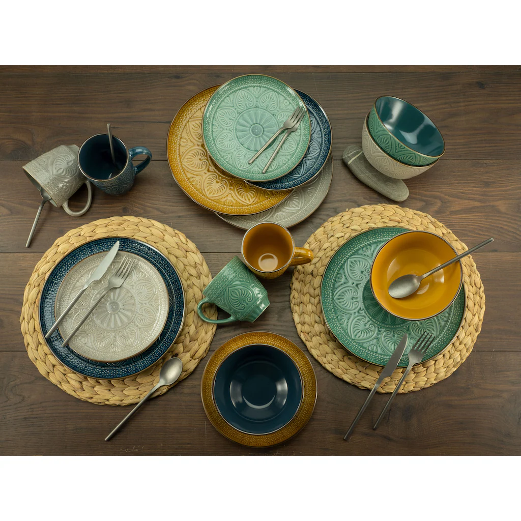 CreaTable Kombiservice »Samarkand«, (Set, 16 tlg., Kaffeeservice und Tafelservice im Set, für 4 Personen), Service, handwerklicher Charakter CreaTable Kombiservice »Samarkand«, (Set, 16 Tlg., Kaffeeservice Und Tafelservice Im Set, Für 4 Personen), Service, Handwerklicher Charakter -Erstellbar Geschäft c35a872ec2dc3b549ad9ed19996b9608