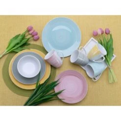 CreaTable Kombiservice »Pastello«, (Set, 16 Tlg., Kaffeeservice Und Tafelservice Im Set, Für 4 Personen), Service, Moderne Coupeform, Handgemalte Spirale -Erstellbar Geschäft c477b1790b7fd245ac9f8243b4943bae
