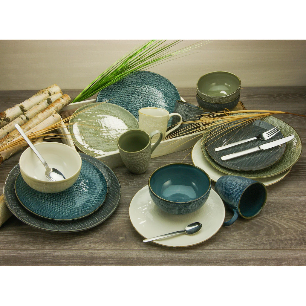CreaTable Kombiservice »Canvas«, (Set, 16 tlg., Kaffeeservice und Tafelservice im Set, für 4 Personen), Service, Leinenstruktur, nordische Farben CreaTable Kombiservice »Canvas«, (Set, 16 Tlg., Kaffeeservice Und Tafelservice Im Set, Für 4 Personen), Service, Leinenstruktur, Nordische Farben -Erstellbar Geschäft c4a9aedaecabae86acc73a3f97ec6653