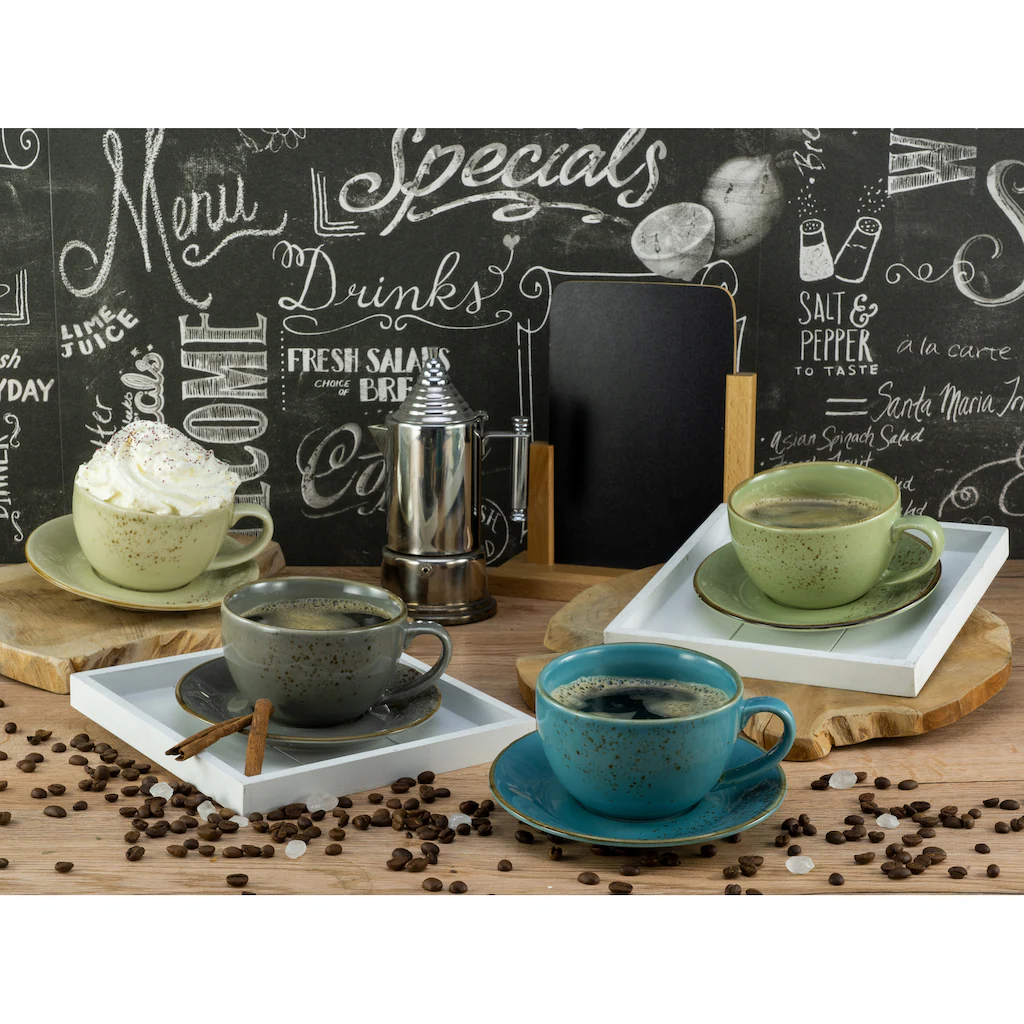 CreaTable Cappuccinotasse »Kaffeetasse NATURE COLLECTION«, (Set, 8 tlg.), Tassen Set, naturfarben mit Sprenkel, 4 Tassen, 4 Untertassen CreaTable Cappuccinotasse »Kaffeetasse NATURE COLLECTION«, (Set, 8 Tlg.), Tassen Set, Naturfarben Mit Sprenkel, 4 Tassen, 4 Untertassen -Erstellbar Geschäft c8b78bb361e9702b7aa1dc84a7915f46
