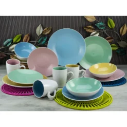 CreaTable Kombiservice »Nice Cream«, (Set, 16 Tlg., Kaffeeservice Und Tafelservice Im Set, Für 4 Personen), Service, Pastellfarben -Erstellbar Geschäft cdc1476a1cb95d45d09de5d99f548266