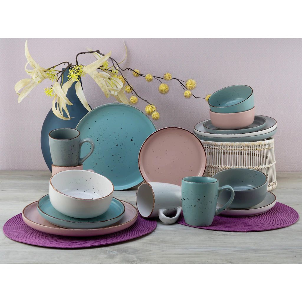 CreaTable Kombiservice »Modern Fashion«, (Set, 16 tlg., Kaffeeservice und Tafelservice im Set, für 4 Personen), Service, seidenmatte Glasur, unregelmäßige Sprenkel CreaTable Kombiservice »Modern Fashion«, (Set, 16 Tlg., Kaffeeservice Und Tafelservice Im Set, Für 4 Personen), Service, Seidenmatte Glasur, Unregelmäßige Sprenkel -Erstellbar Geschäft cdc6d7ed108c6e13babfa0575ff7112c