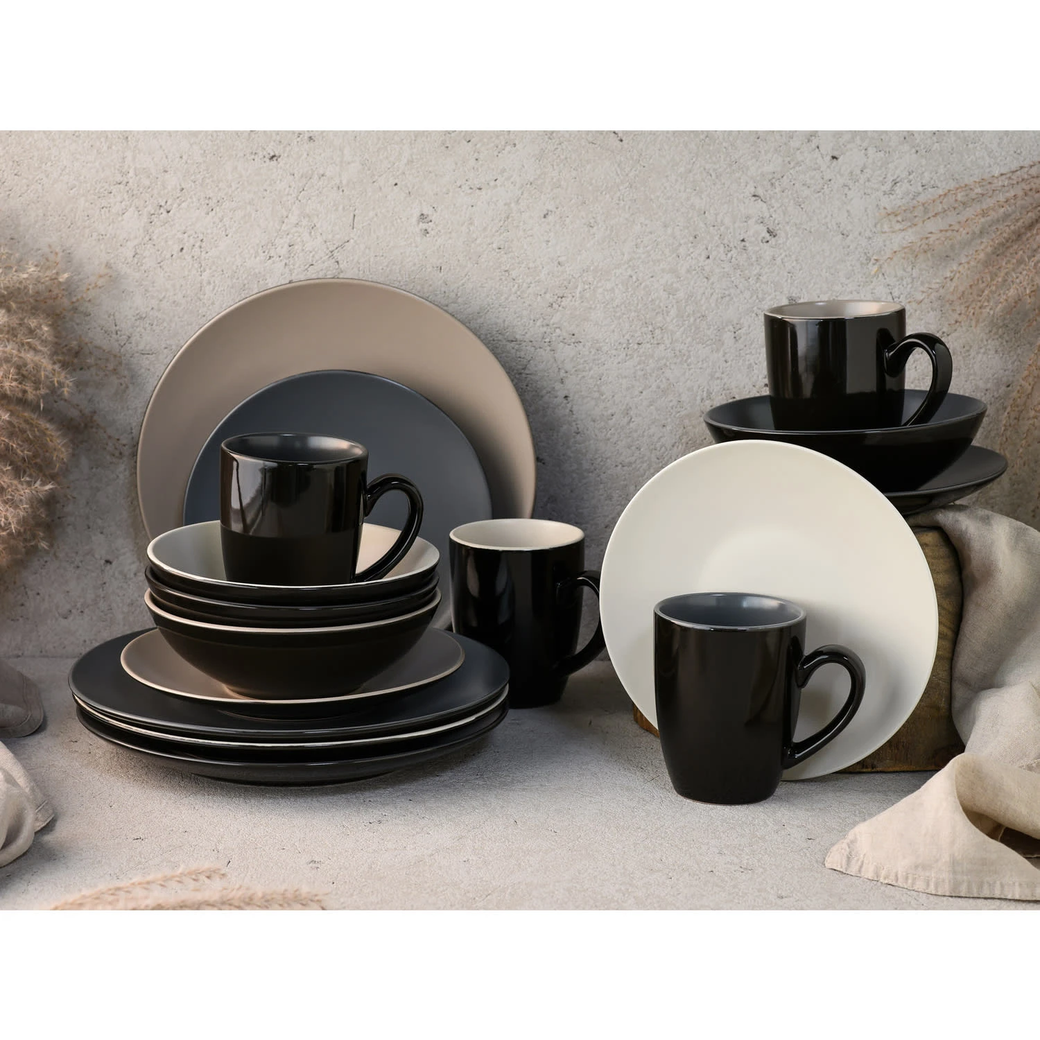 16-tlg. Kombiservice Very Cool in anthrazit 16-tlg. Kombiservice Very Cool In Anthrazit -Erstellbar Geschäft creatable 16 tlg kombiservice very cool in anthrazit 1