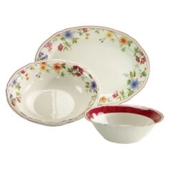 CreaTable Cornwall Garden Servier Set 3 Teilig In Bunt