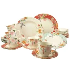 CreaTable, Crimson 19428, Serie Crimson, Kombiservice 30 Teilig In Mehrfarbig