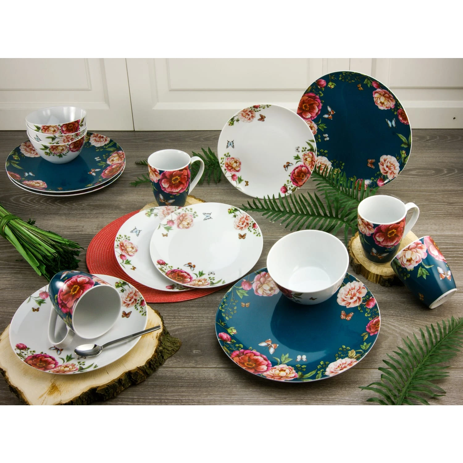 CreaTable Enjoy Roses Kombiservice 16 teilig in petrol CreaTable Enjoy Roses Kombiservice 16 Teilig In Petrol -Erstellbar Geschäft creatable creatable enjoy roses kombiservice 16 teilig in petrol 1