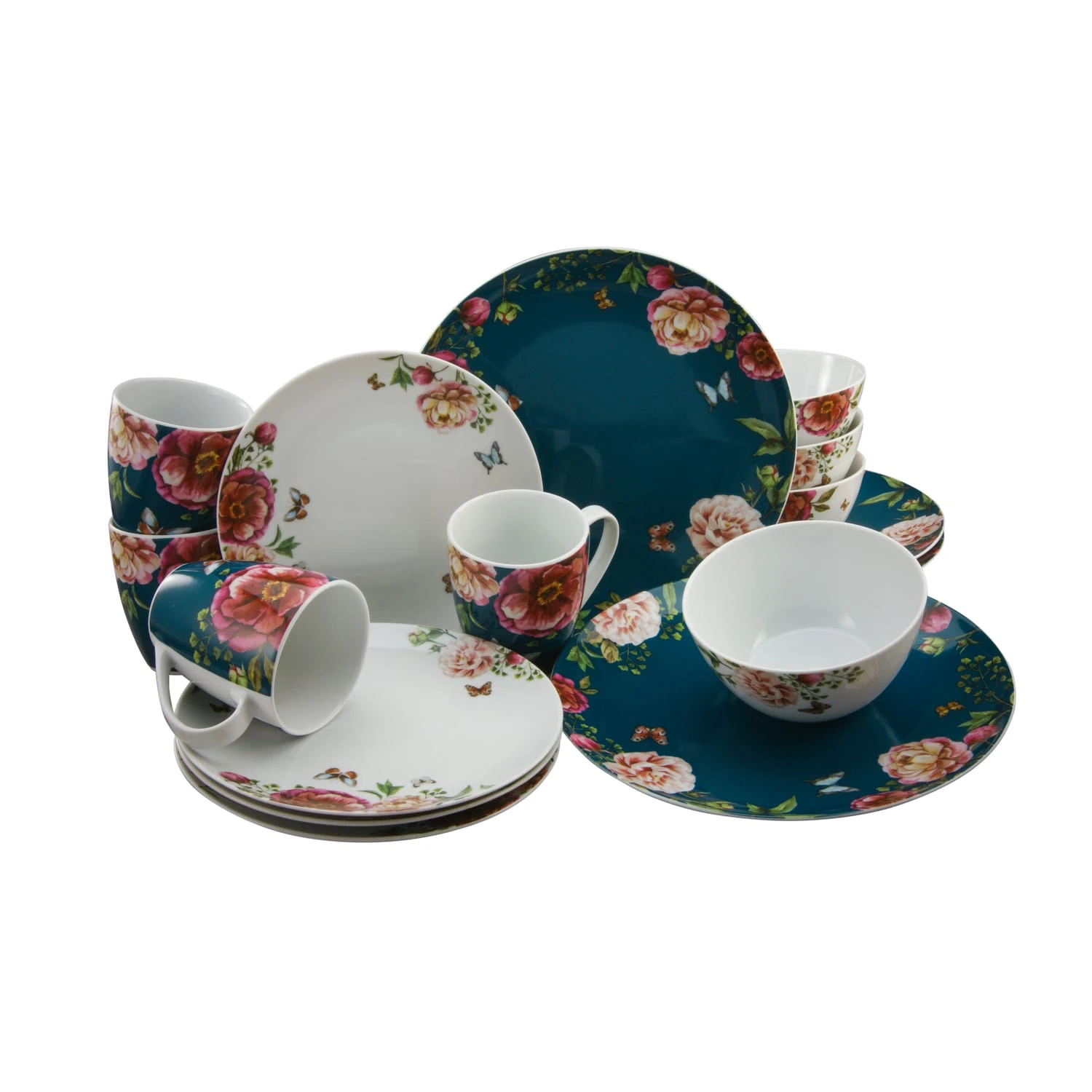 CreaTable Enjoy Roses Kombiservice 16 teilig in petrol CreaTable Enjoy Roses Kombiservice 16 Teilig In Petrol -Erstellbar Geschäft creatable creatable enjoy roses kombiservice 16 teilig in petrol