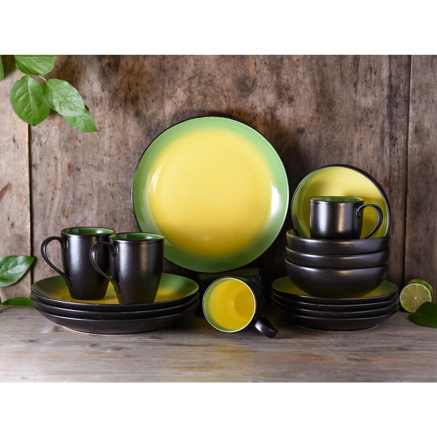 CreaTable Hot Green Kombiservice 16 teilig in Grün/Gelb/Schwarz CreaTable Hot Green Kombiservice 16 Teilig In Grün/Gelb/Schwarz -Erstellbar Geschäft creatable creatable hot green kombiservice 16 teilig in grun gelb schwarz 1