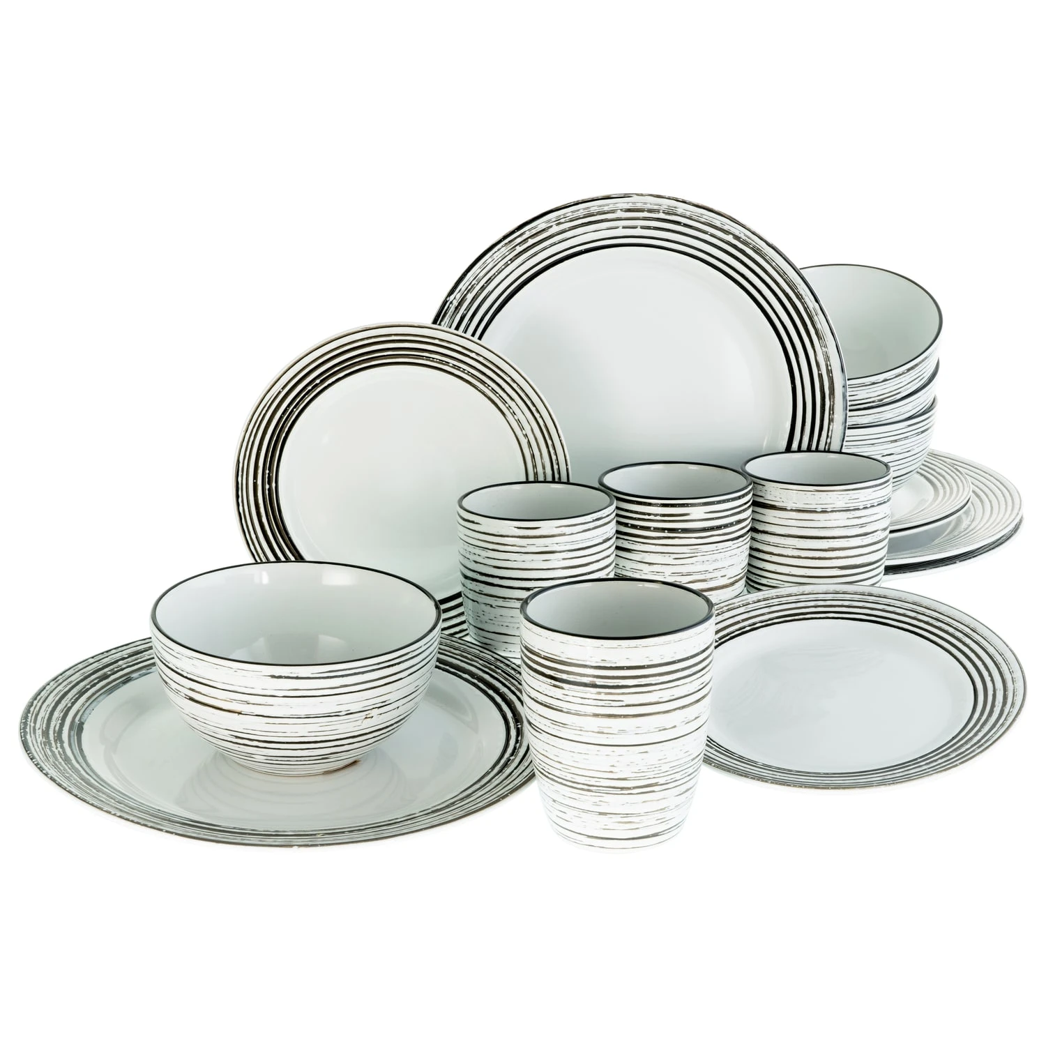 CreaTable La Gomera blanca Kombiservice 16 teilig in Weiß/Schwarz CreaTable La Gomera Blanca Kombiservice 16 Teilig In Weiß/Schwarz -Erstellbar Geschäft creatable creatable la gomera blanca kombiservice 16 teilig in weiss schwarz