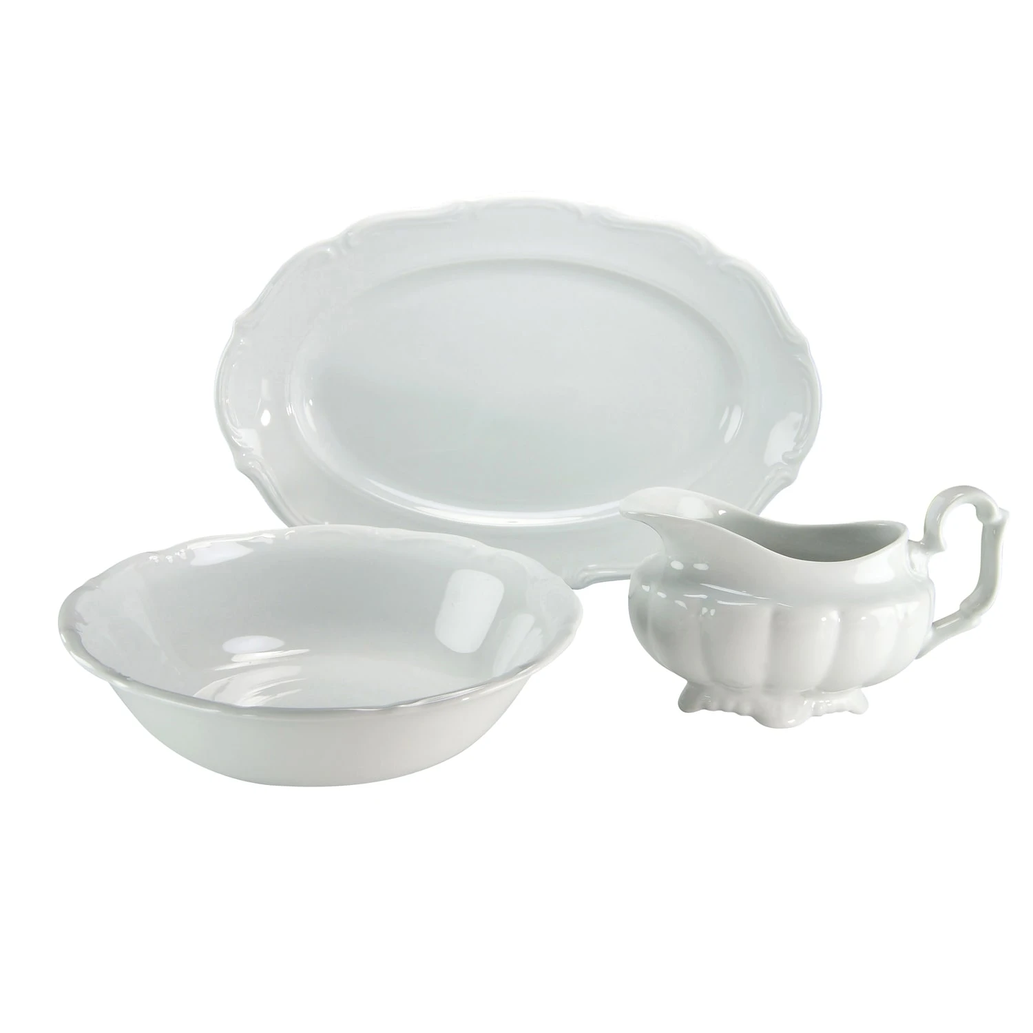 CreaTable Maria Theresia Servierset 3 teilig in Weiß CreaTable Maria Theresia Servierset 3 Teilig In Weiß -Erstellbar Geschäft creatable creatable maria theresia servierset 3 teilig in weiss