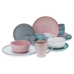 CreaTable Modern Fashion Kombiservice 16 Teilig In Mehrfarbig