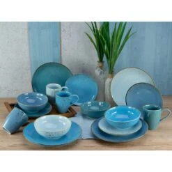 CreaTable Nature Collection AQUA Kombiservice 16 Teilig In Aqua -Erstellbar Geschäft creatable creatable nature collection aqua kombiservice 16 teilig in aqua 4