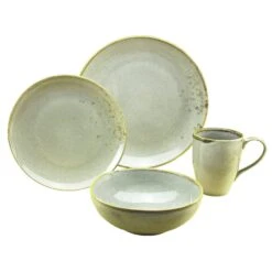 CreaTable Nature Collection Skandinavien Single Set 4 Teilig In Grau