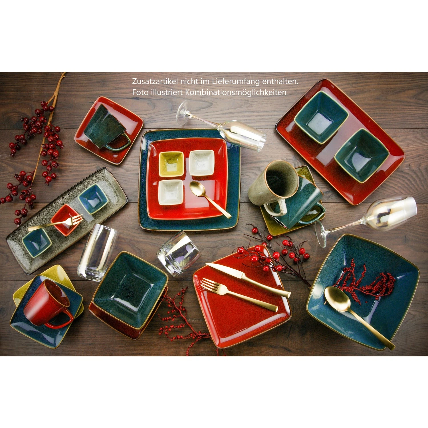CreaTable Retro Style Glasuren Kombiservice 16 teilig in mehrfarbig CreaTable Retro Style Glasuren Kombiservice 16 Teilig In Mehrfarbig -Erstellbar Geschäft creatable creatable retro style glasuren kombiservice 16 teilig in mehrfarbig 1