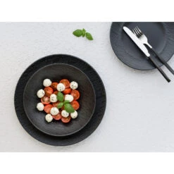 CreaTable Rondo SCHIEFER Teller Set 12 Teilig In Schwarz -Erstellbar Geschäft creatable creatable rondo schiefer teller set 12 teilig in schwarz 6