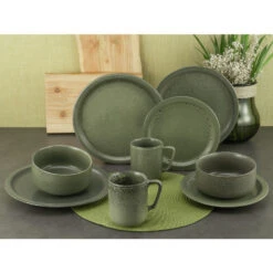 CreaTable Sylt Kombiservice 8 Teilig In Dunkelgrün -Erstellbar Geschäft creatable creatable sylt kombiservice 8 teilig in dunkelgrun 3