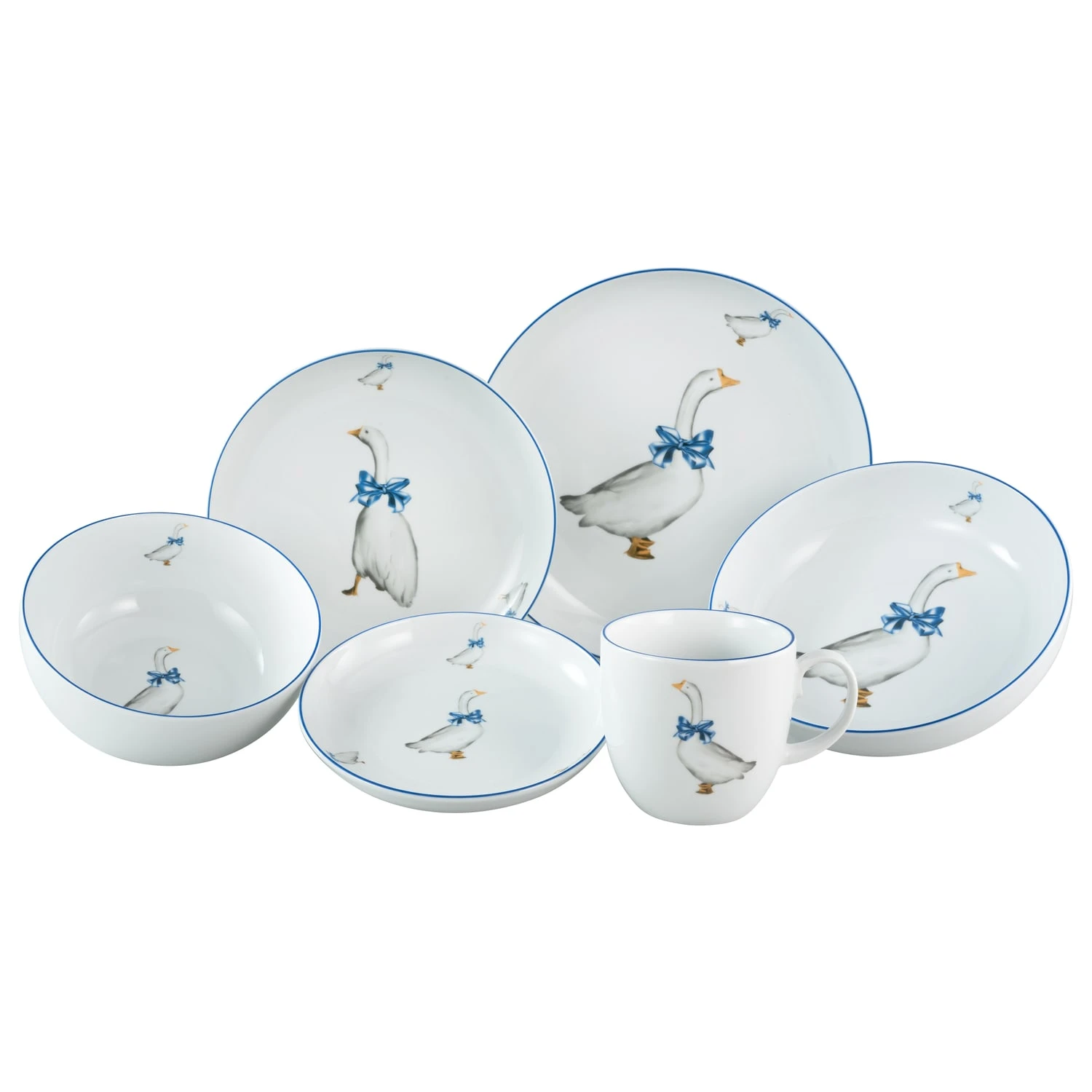 GÄNSE Gänseglück GLÜCK, Kombiservice 10 teilig in Weiß GÄNSE Gänseglück GLÜCK, Kombiservice 10 Teilig In Weiß -Erstellbar Geschäft creatable ganse gansegluck gluck kombiservice 10 teilig in weiss
