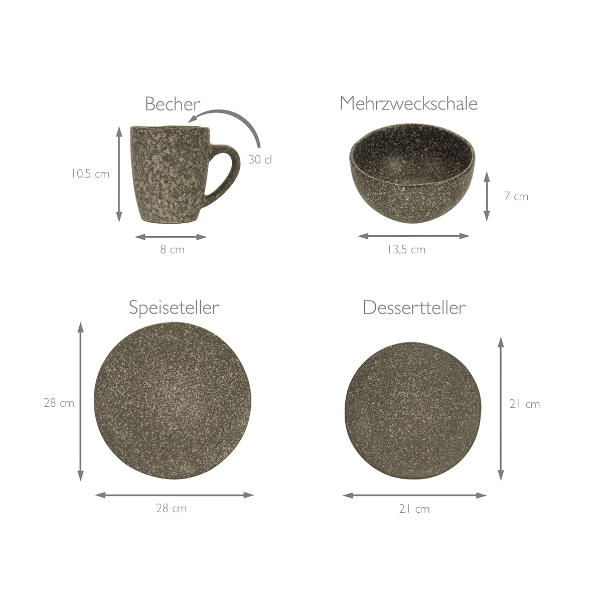 Geschirrset, Granit Kombiservice 16 teilig in Granit Geschirrset, Granit Kombiservice 16 Teilig In Granit -Erstellbar Geschäft creatable geschirrset granit kombiservice 16 teilig in granit 5