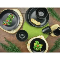 Kombiservice Black Matt 16 Teilig In Schwarz -Erstellbar Geschäft creatable kombiservice black matt 16 teilig in schwarz 3