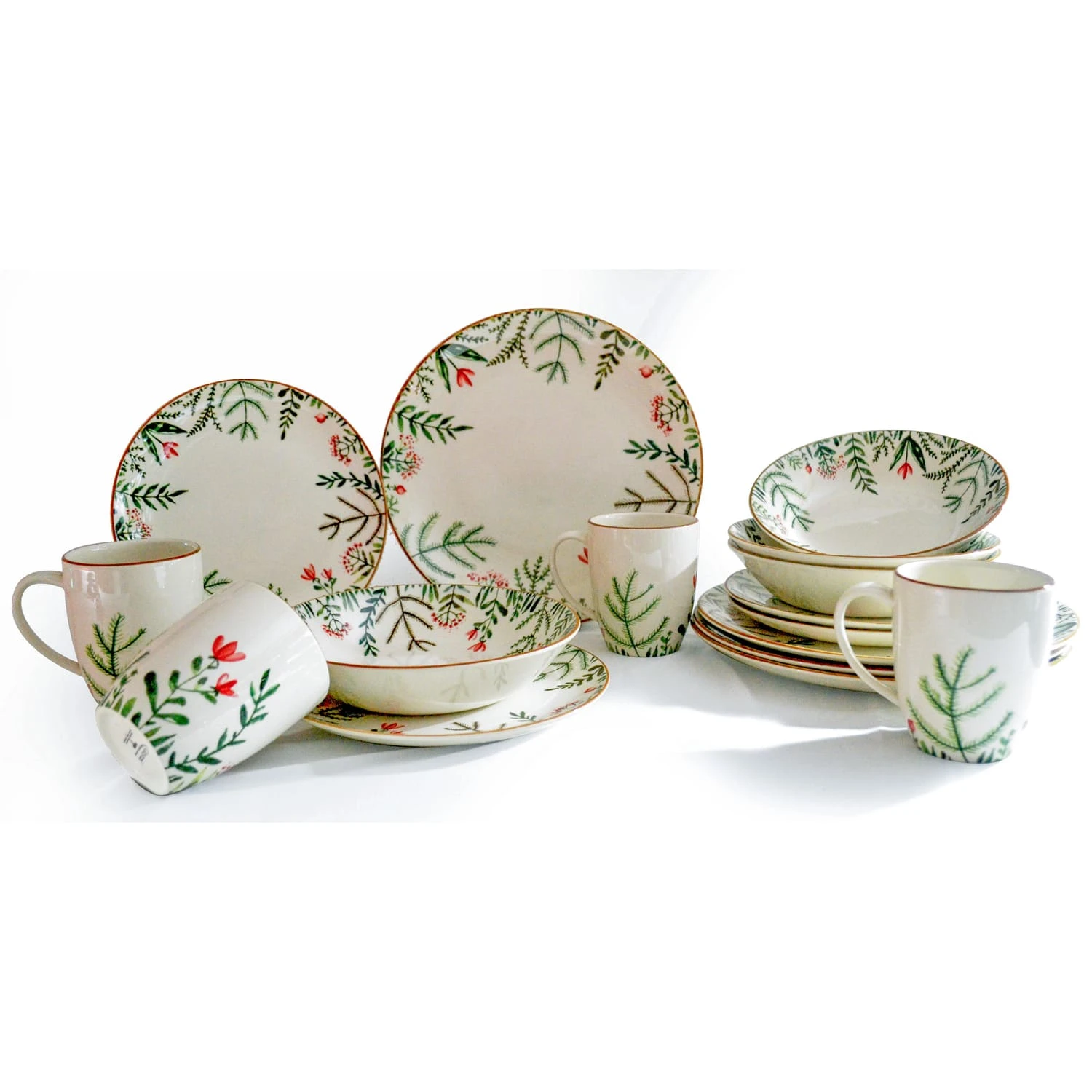 Kombiservice Greenery Leaves Kombiservice Greenery Leaves -Erstellbar Geschäft creatable kombiservice greenery leaves