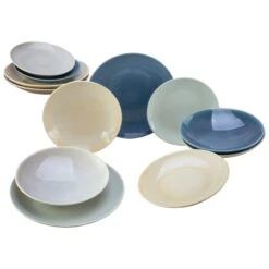 Teller Reactive Nordic Set 12 Teilig In Mehrfarbig