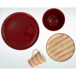 CreaTable Kombiservice »Malaga«, (Set, 16 Tlg., Kaffeeservice Und Tafelservice Im Set, Für 4 Personen), Service, Mit Ethno-Motiven, Made In Europe -Erstellbar Geschäft d42eb739468094c342fbfcd2c4ab7b56