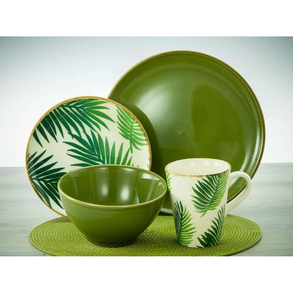 CreaTable Kombiservice »Ibiza«, (Set, 16 tlg., Kaffeeservice und Tafelservice im Set, für 4 Personen), Service, mit tropischem Dekor, Made in Europe CreaTable Kombiservice »Ibiza«, (Set, 16 Tlg., Kaffeeservice Und Tafelservice Im Set, Für 4 Personen), Service, Mit Tropischem Dekor, Made In Europe -Erstellbar Geschäft d4af73fe658828493c4764a7459a6736