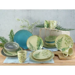 CreaTable Kombiservice »Botanica«, (Set, 16 Tlg., Kaffeeservice Und Tafelservice Im Set, Für 4 Personen), Service, Mix Aus Unifarbenem Dekor In Kombination Mit Blattmotiven 4 CreaTable Kombiservice »Botanica«, (Set, 16 Tlg., Kaffeeservice Und Tafelservice Im Set, Für 4 Personen), Service, Mix Aus Unifarbenem Dekor In Kombination Mit Blattmotiven -Erstellbar Geschäft d4cb7d4d032c45faa66a484d02212713