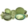 CreaTable Kombiservice »Botanica«, (Set, 16 Tlg., Kaffeeservice Und Tafelservice Im Set, Für 4 Personen), Service, Mix Aus Unifarbenem Dekor In Kombination Mit Blattmotiven -Erstellbar Geschäft db93ebd9f097f3345f68021121f57857