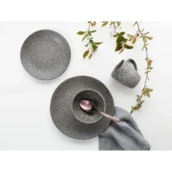 CreaTable Kombiservice »Granit«, (Set, 16 Tlg., Kaffeeservice Und Tafelservice Im Set, Für 4 Personen), Service, Unregelmäßige, Organische Form -Erstellbar Geschäft dca908ea8361c022ba75129f6aaa978e