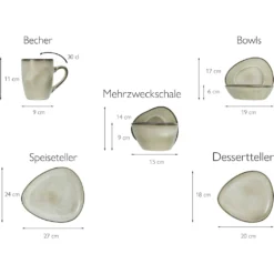 CreaTable Kombiservice »Cloudy«, (Set, 10 Tlg., Kaffeeservice Und Tafelservice Im Set, Für 2 Personen), Service, Moderne, Organische Und Unregelmäßige Form 7 CreaTable Kombiservice »Cloudy«, (Set, 10 Tlg., Kaffeeservice Und Tafelservice Im Set, Für 2 Personen), Service, Moderne, Organische Und Unregelmäßige Form -Erstellbar Geschäft e0ccef239adbbd4870aec61188104bba