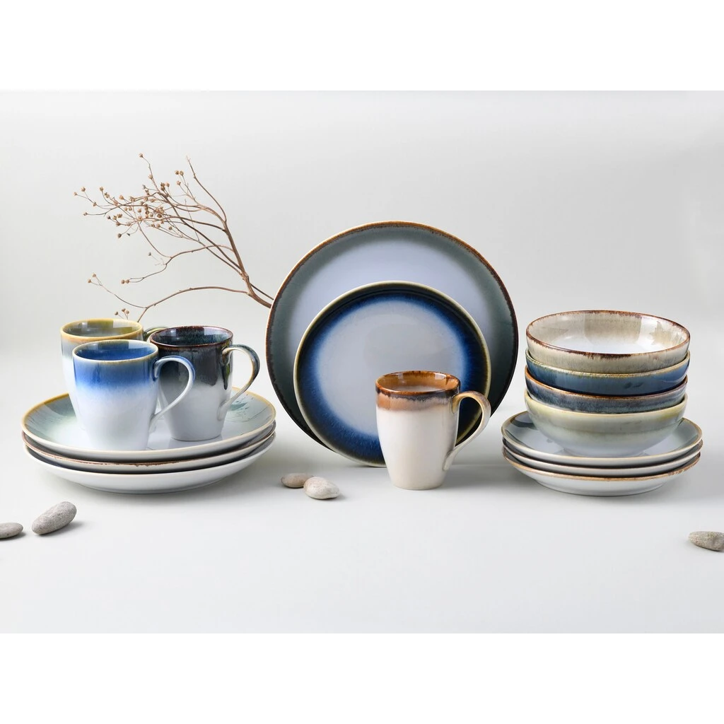 CreaTable Kombiservice »Cascade«, (Set, 16 tlg., Kaffeeservice und Tafelservice im Set, für 4 Personen), Service, Nostalgische Spezialglasuren CreaTable Kombiservice »Cascade«, (Set, 16 Tlg., Kaffeeservice Und Tafelservice Im Set, Für 4 Personen), Service, Nostalgische Spezialglasuren -Erstellbar Geschäft e5ad966468281becbac4edbb3fe59c47