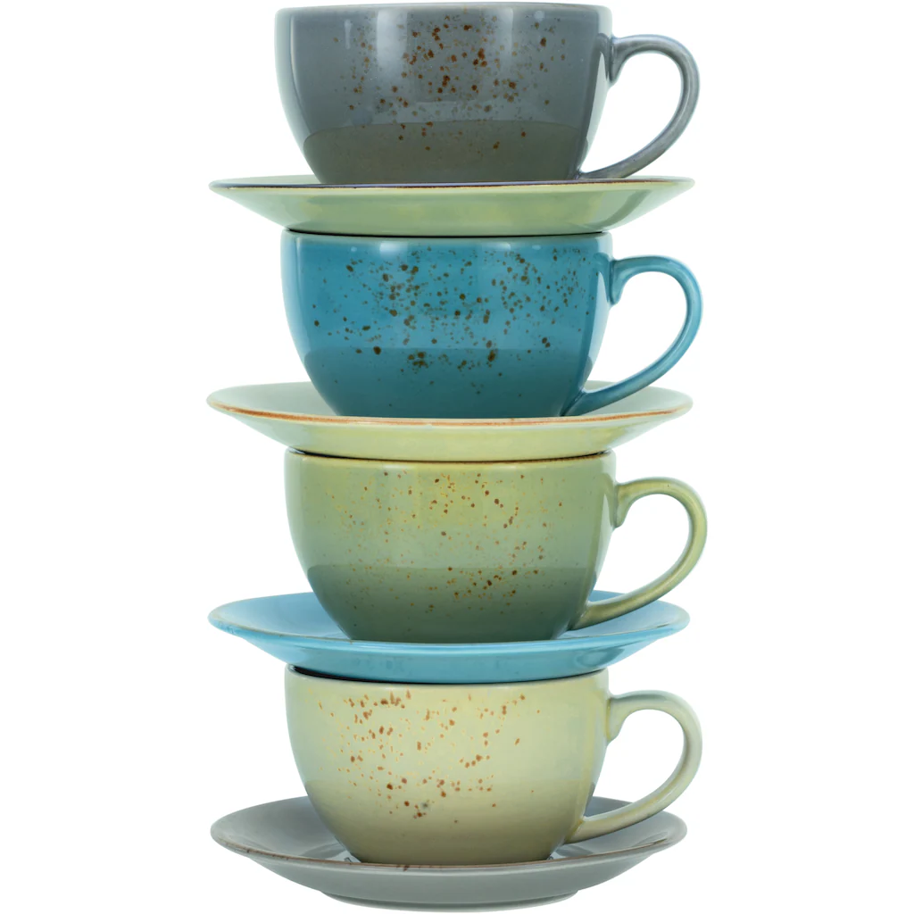 CreaTable Cappuccinotasse »Kaffeetasse NATURE COLLECTION«, (Set, 8 tlg.), Tassen Set, naturfarben mit Sprenkel, 4 Tassen, 4 Untertassen CreaTable Cappuccinotasse »Kaffeetasse NATURE COLLECTION«, (Set, 8 Tlg.), Tassen Set, Naturfarben Mit Sprenkel, 4 Tassen, 4 Untertassen -Erstellbar Geschäft e6c536c5e4478d41a64c2dae1a22e924