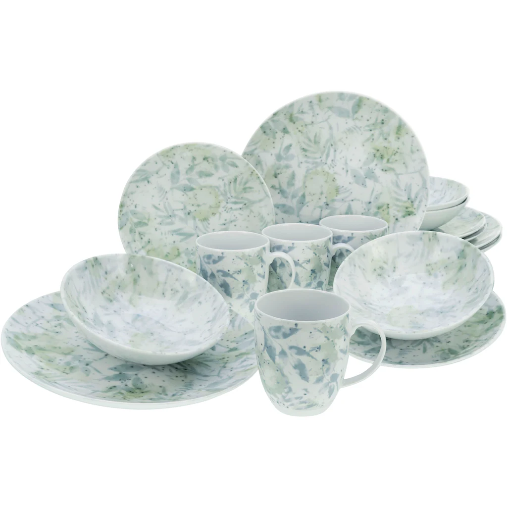 CreaTable Kombiservice »Home - Tropical«, (Set, 16 tlg., Kaffeeservice und Tafelservice im Set, für 4 Personen), Service, Leichtes Relief im Used-und Vintage-Look, zeitloses Design CreaTable Kombiservice »Home - Tropical«, (Set, 16 Tlg., Kaffeeservice Und Tafelservice Im Set, Für 4 Personen), Service, Leichtes Relief Im Used-und Vintage-Look, Zeitloses Design -Erstellbar Geschäft e968f2ccbe3d03ffca748d4bb8ae4f04