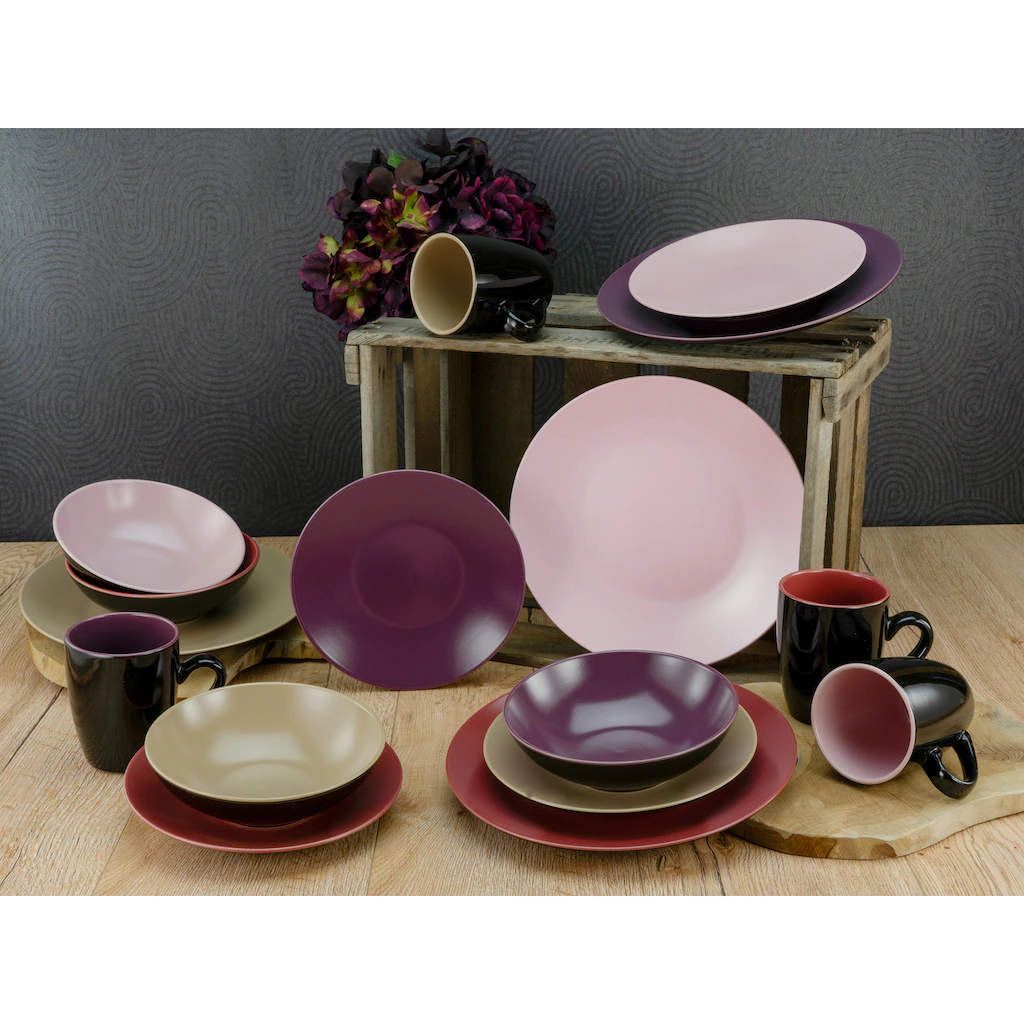 CreaTable Kombiservice »Very Berry«, (Set, 16 tlg., Kaffeeservice und Tafelservice im Set, für 4 Personen), Service, in Beerenfarben CreaTable Kombiservice »Very Berry«, (Set, 16 Tlg., Kaffeeservice Und Tafelservice Im Set, Für 4 Personen), Service, In Beerenfarben -Erstellbar Geschäft ebf278bbdd7b89f520849456a3160fd6
