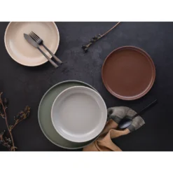 CreaTable Tafelservice »Uno Natural«, (Set, 12 Tlg., Teller Set Für 4 Personen), Service, Handwerkliche Optik In Natürlichen Farbtönen, Made In Europe -Erstellbar Geschäft f091b89ae23f37df86303b9a7a6f4f88