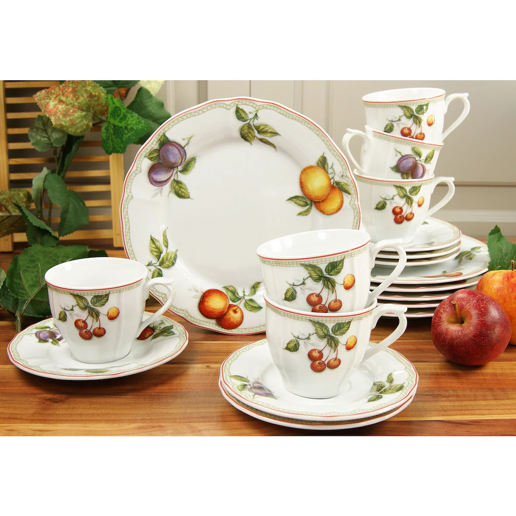 CreaTable Kaffeeservice »Flora Orchard«, (Set, 18 tlg., Kaffeegeschirr für 6 Personen), Service, mikrowellengeeignet CreaTable Kaffeeservice »Flora Orchard«, (Set, 18 Tlg., Kaffeegeschirr Für 6 Personen), Service, Mikrowellengeeignet -Erstellbar Geschäft f2b0d674069cff49733872dc9509049e