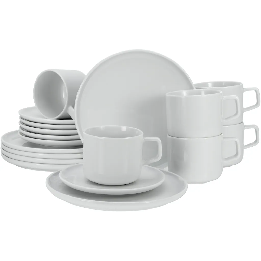 CreaTable Kaffeeservice »Chef Collection«, (Set, 18 tlg., Kaffeegeschirr für 6 Personen), Service, weiß, flache und große Teller, nordisches Design CreaTable Kaffeeservice »Chef Collection«, (Set, 18 Tlg., Kaffeegeschirr Für 6 Personen), Service, Weiß, Flache Und Große Teller, Nordisches Design -Erstellbar Geschäft f38ced743b2a0cf348067dc3f01271b2